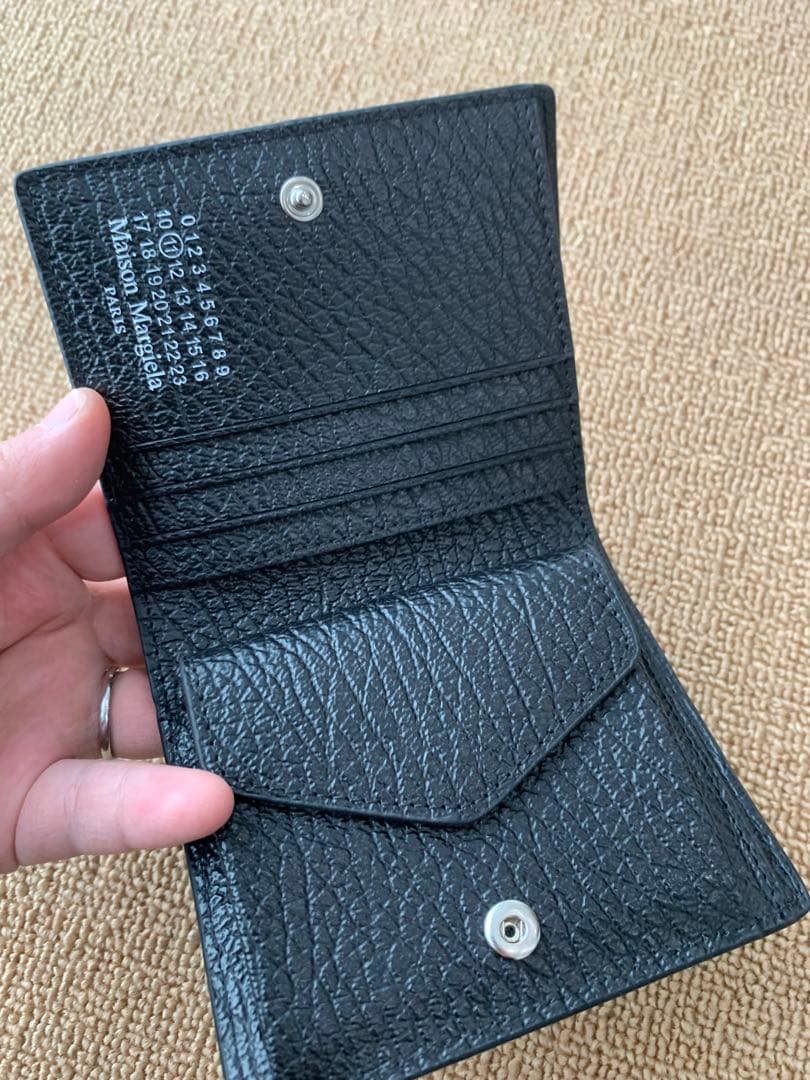 マルジェラ 二つ折り財布 ブラック