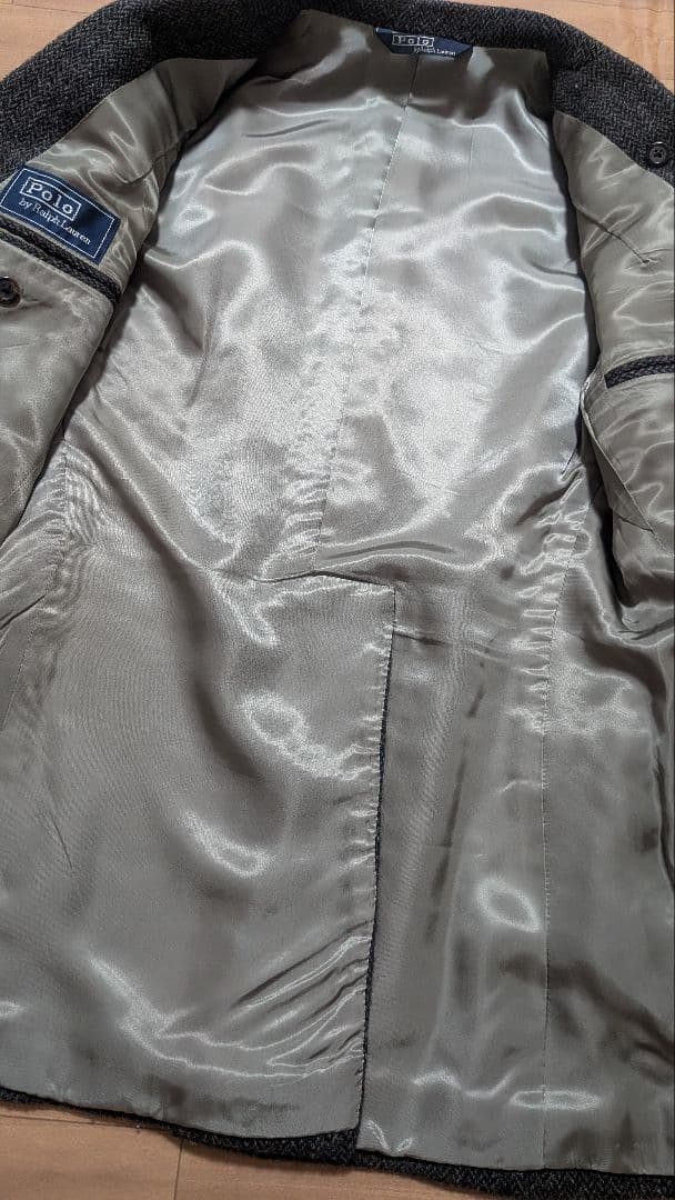 【美品】ラルフローレン　テーラードジャケット　170　ツイード ウール