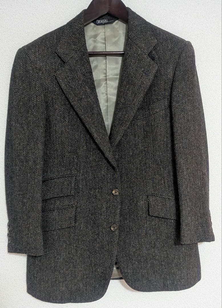 【美品】ラルフローレン　テーラードジャケット　170　ツイード ウール