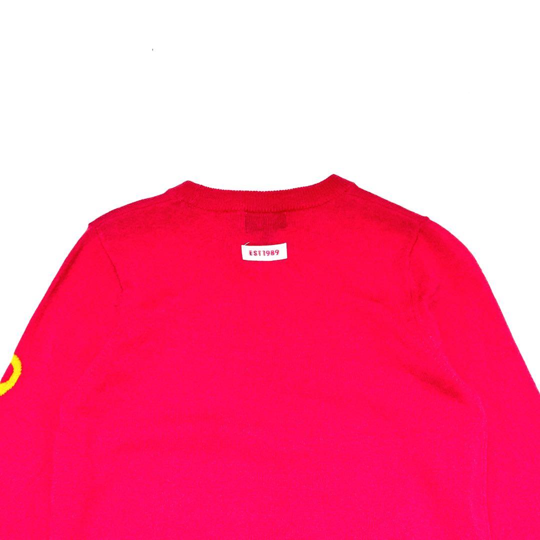 クリームさん専用パーリーゲイツ　ウールセーター　ピンク　ロゴ入り　サイズ1