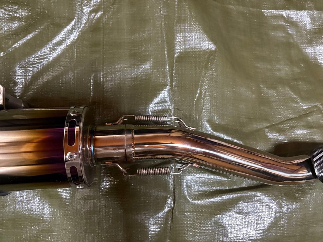 クロスカブ110 JA60用アップタイプマフラー　Realise チタン