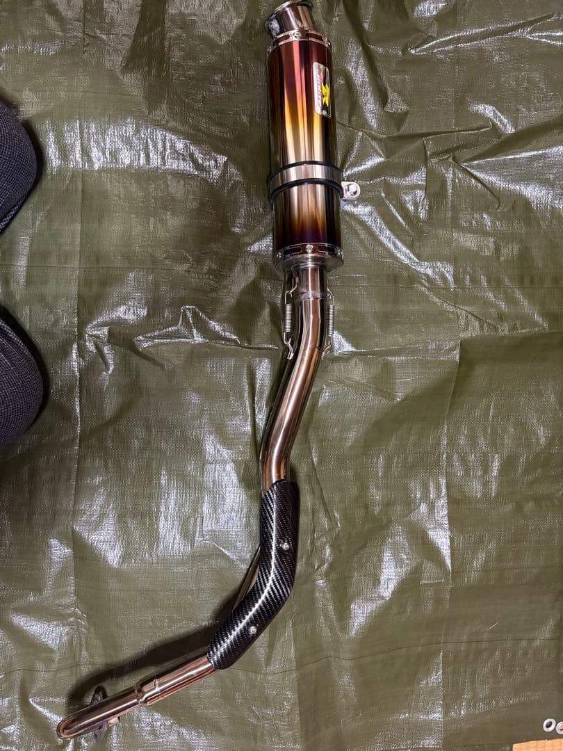 クロスカブ110 JA60用アップタイプマフラー　Realise チタン