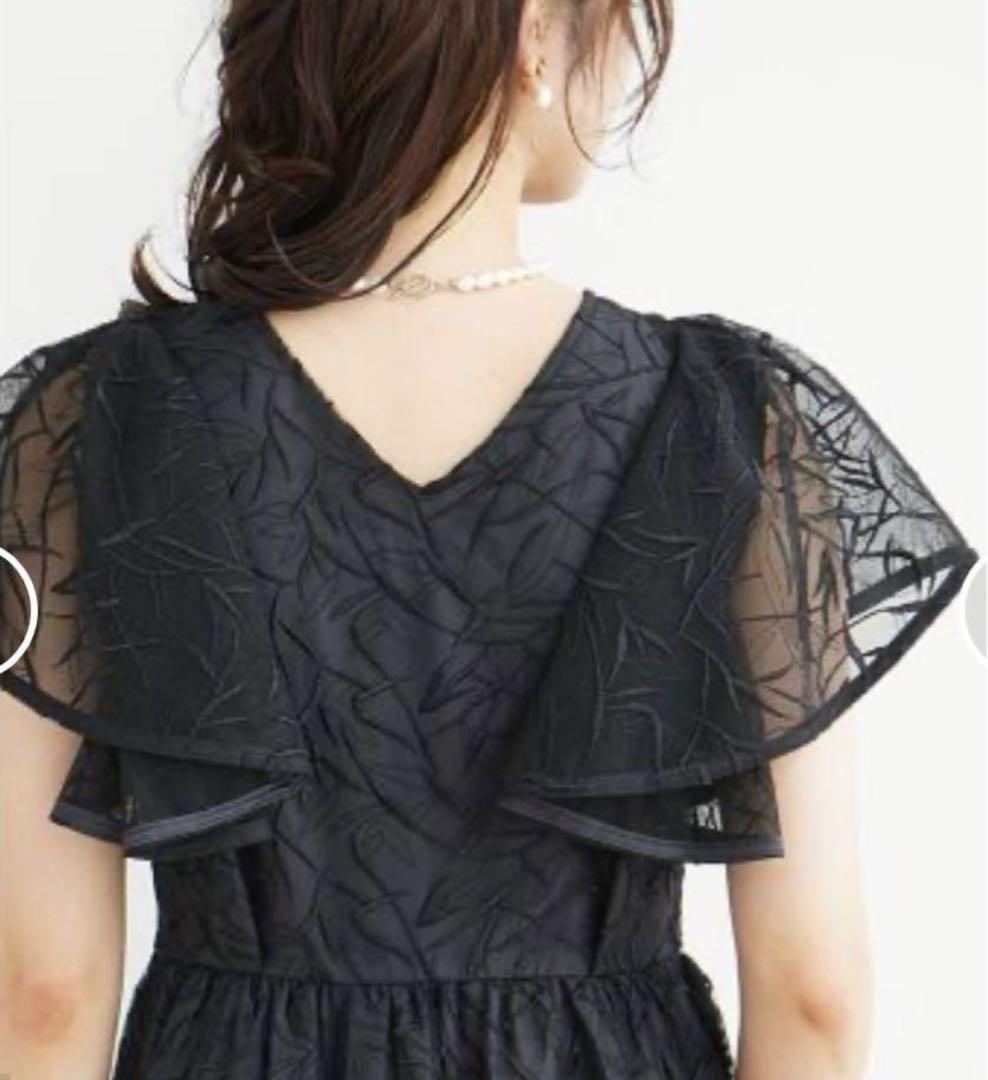 Rire Fete レース刺繍ドレスワンピース 定価38000円 ヤマダヤ