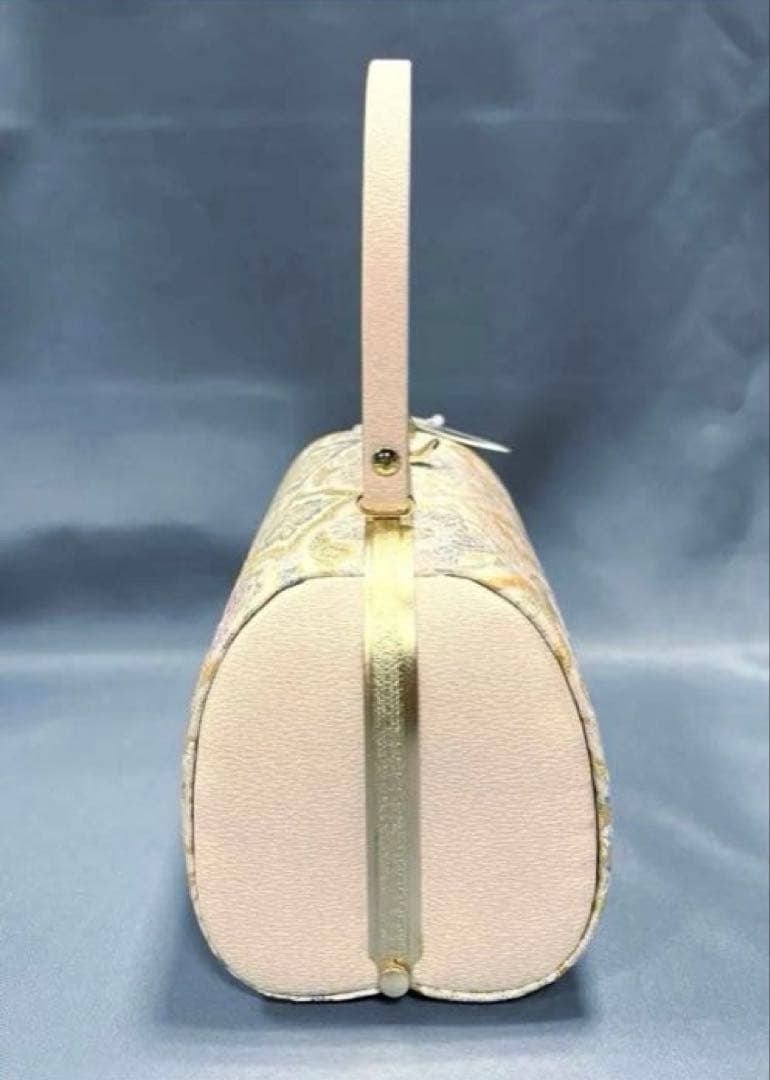 草履バックセット礼装用A西陣帯地使用　厚底草履24cm ソフト鼻緒裏　彩ブラン