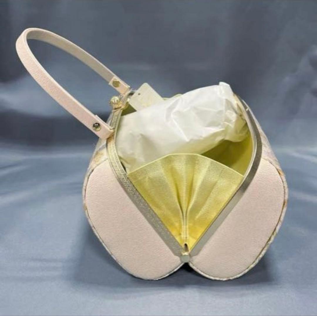 草履バックセット礼装用A西陣帯地使用　厚底草履24cm ソフト鼻緒裏　彩ブラン