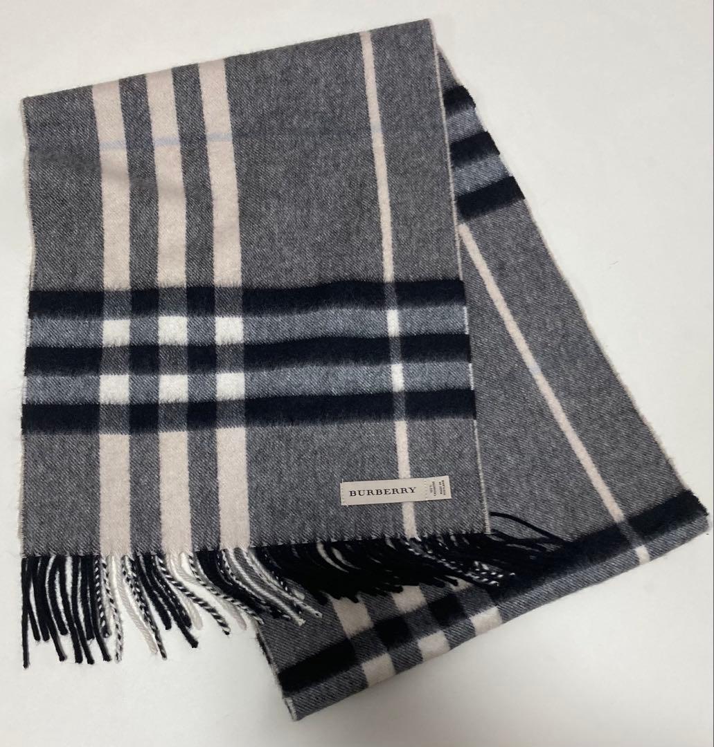 BURBERRY バーバリー スコットランド製 カシミヤ100