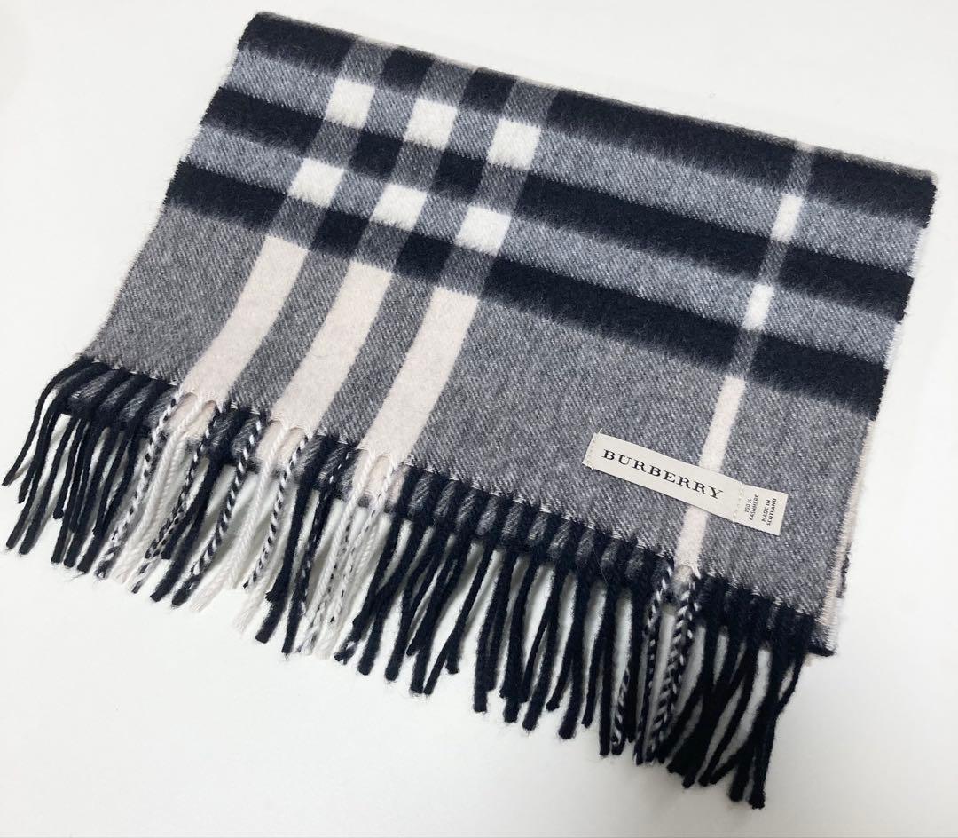 BURBERRY バーバリー スコットランド製 カシミヤ100
