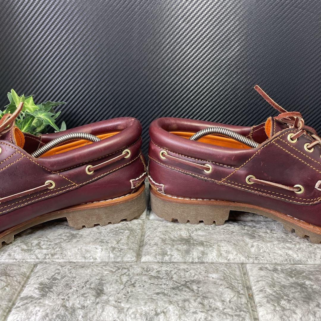 定番✨ ティンバーランド スリーアイ デッキシューズ バーガンディ 27.0