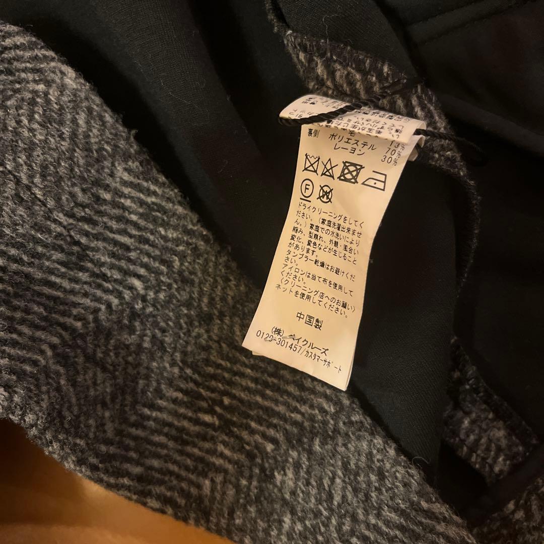 Spick & Span Wスライバーヘリンボーンミドルコート