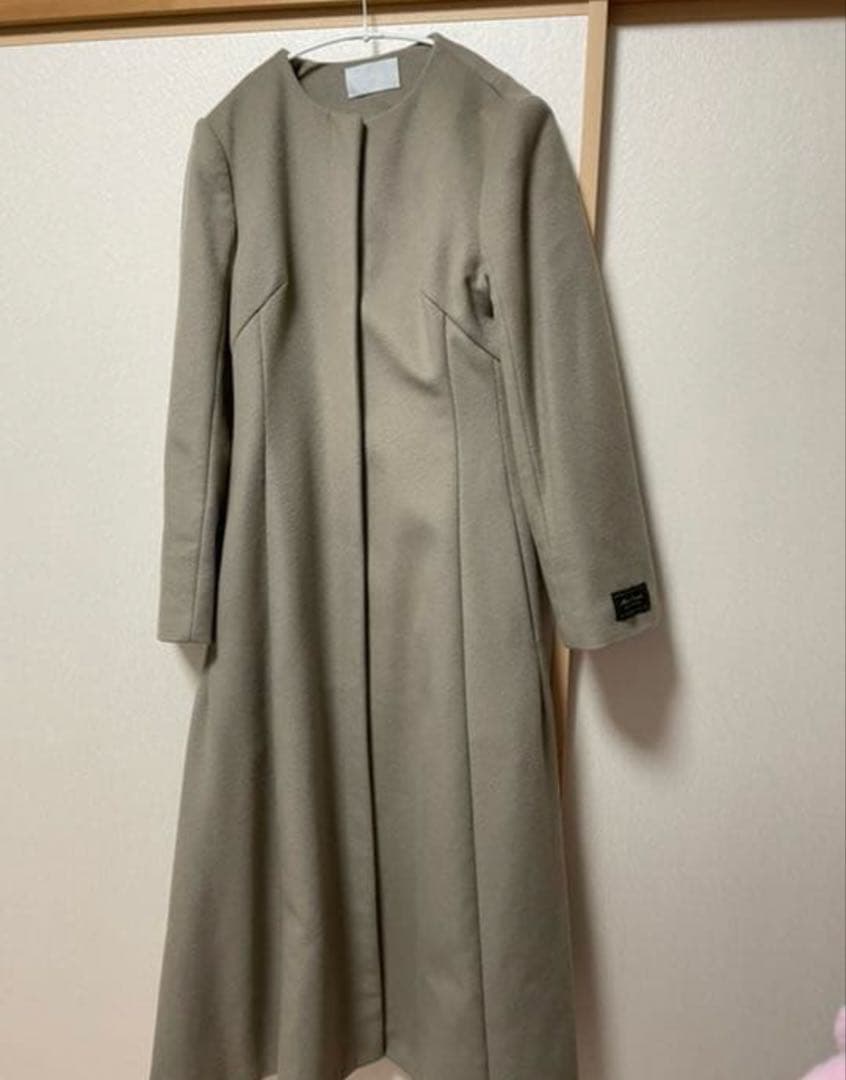 CELFORD セルフォード カシミヤ混 クルーネックフレアコート