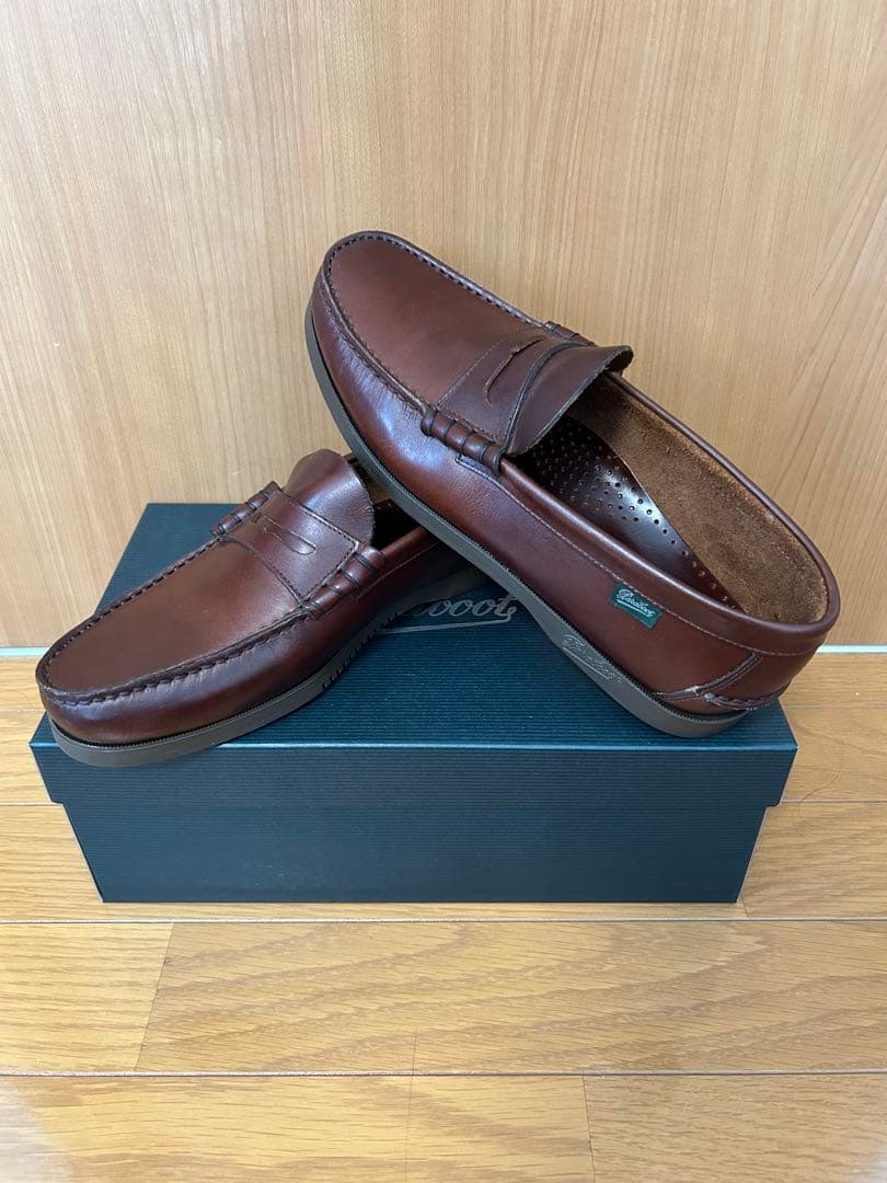 paraboot ローファー メンズ　ローファー　ビジネスシューズ　レザー