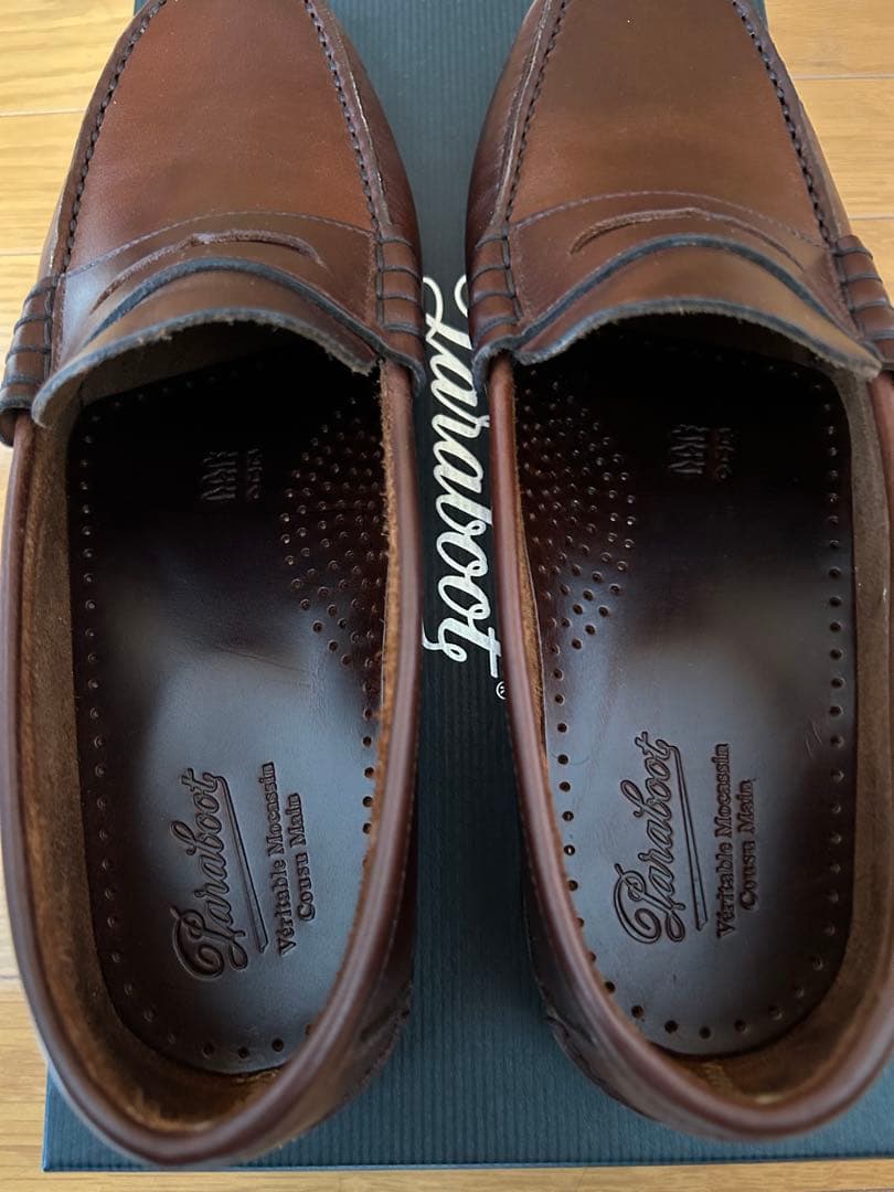 paraboot ローファー メンズ　ローファー　ビジネスシューズ　レザー