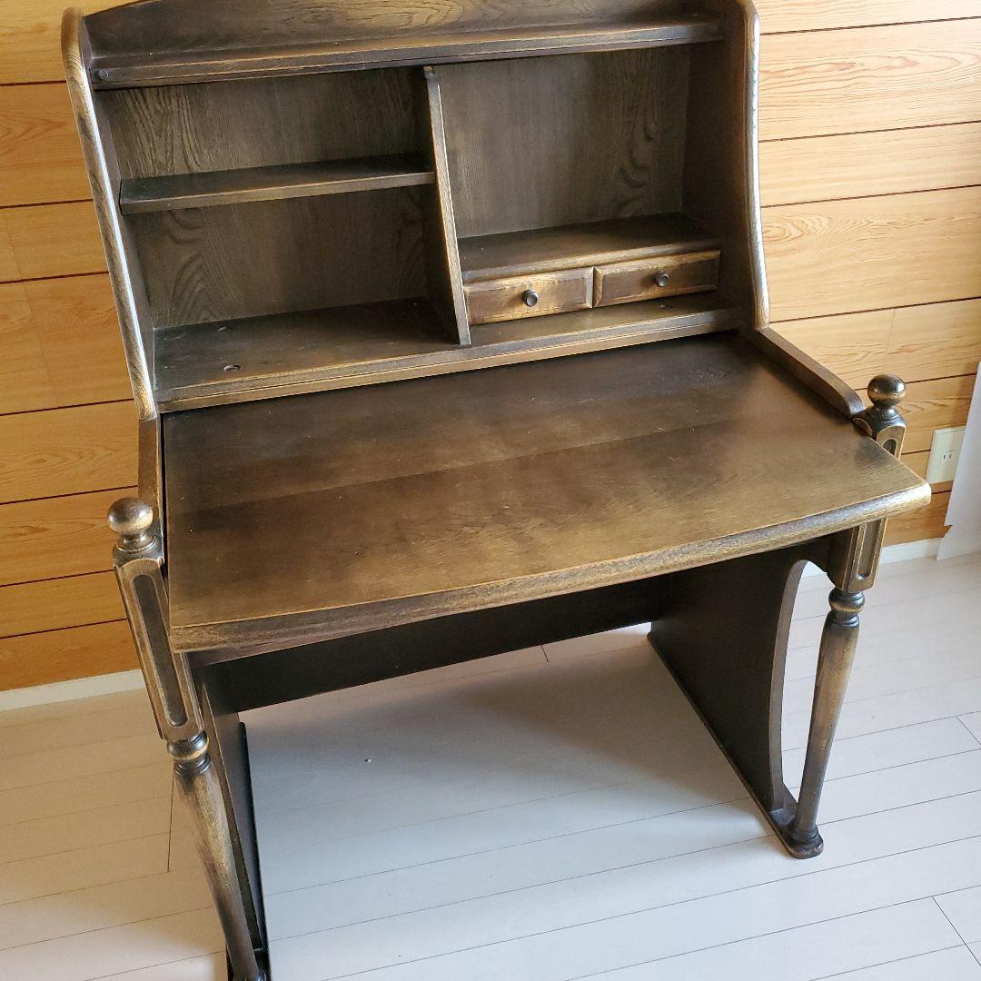 レトロ木製ドレッサー ダークブラウン