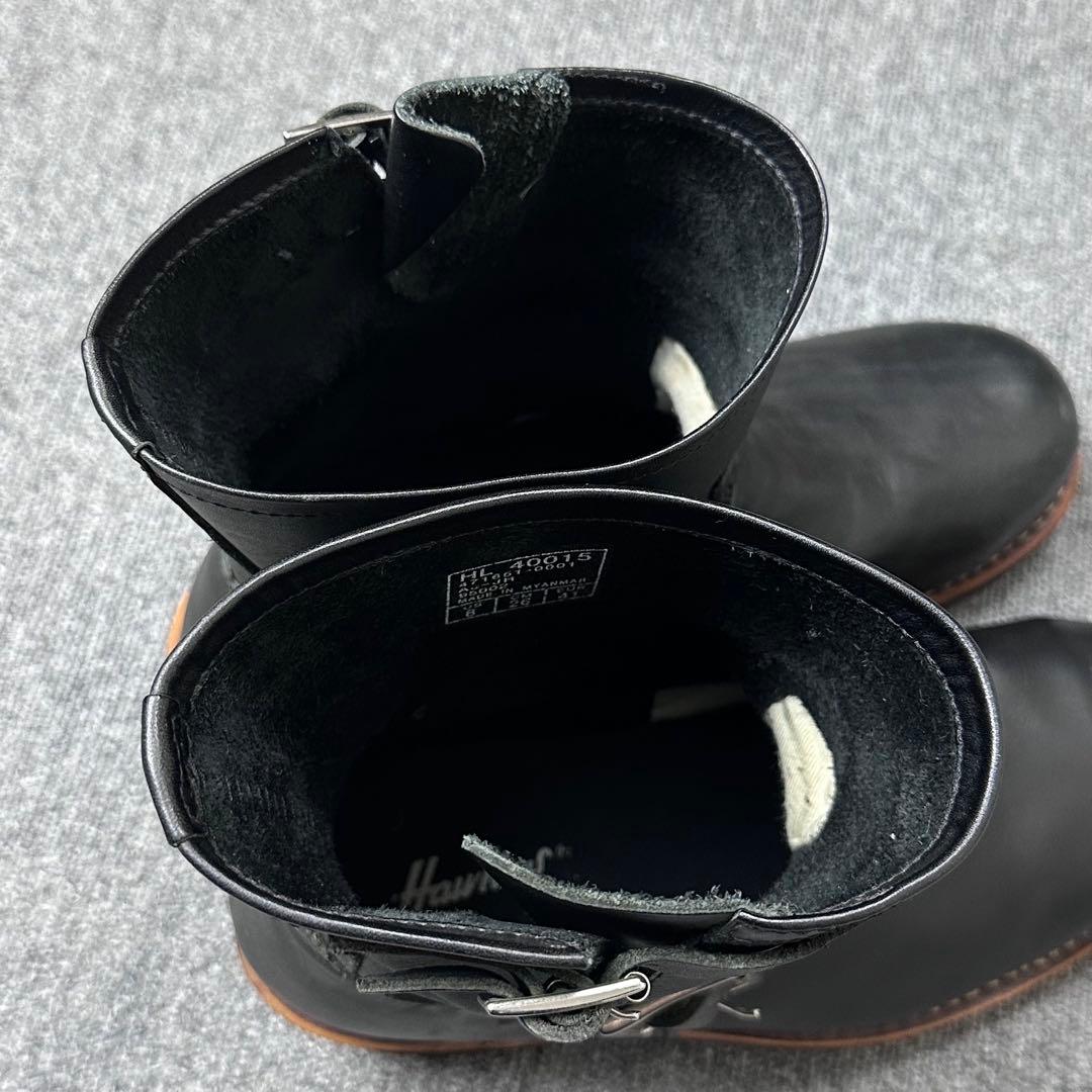 Hawkins ショートエンジニアブーツ ホーキンス ブラック 黒