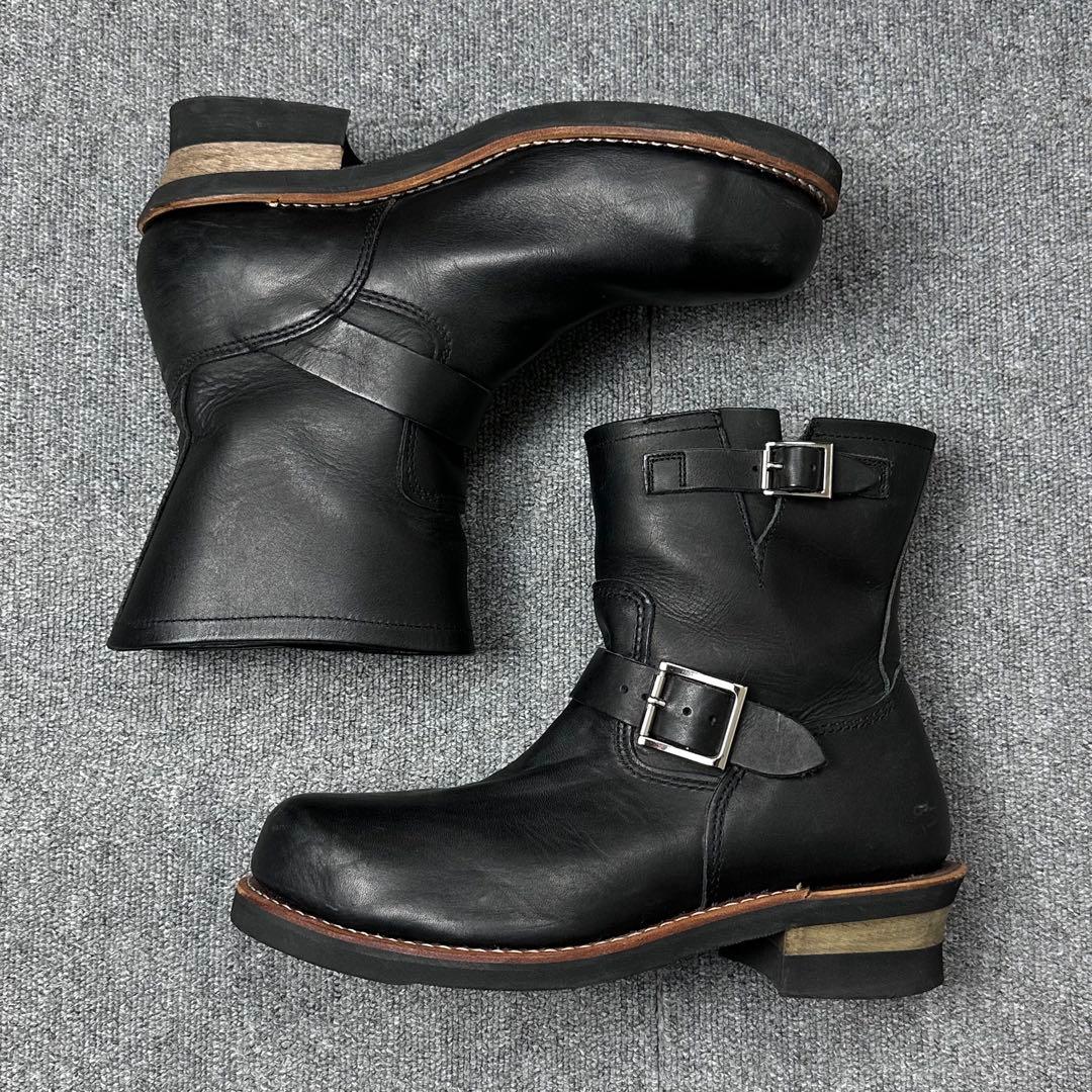 Hawkins ショートエンジニアブーツ ホーキンス ブラック 黒