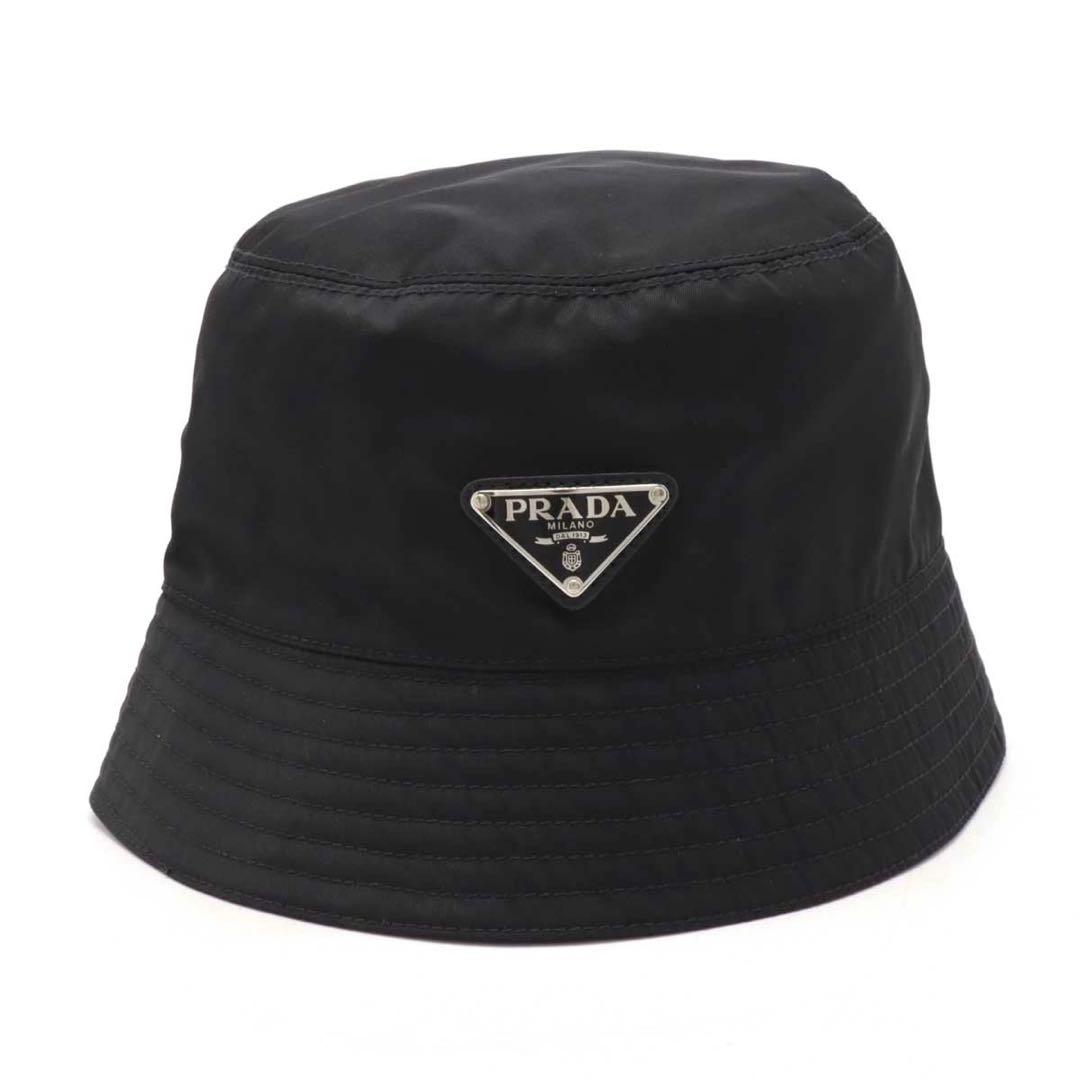 PRADA ブラック バケットハット ユニセックス