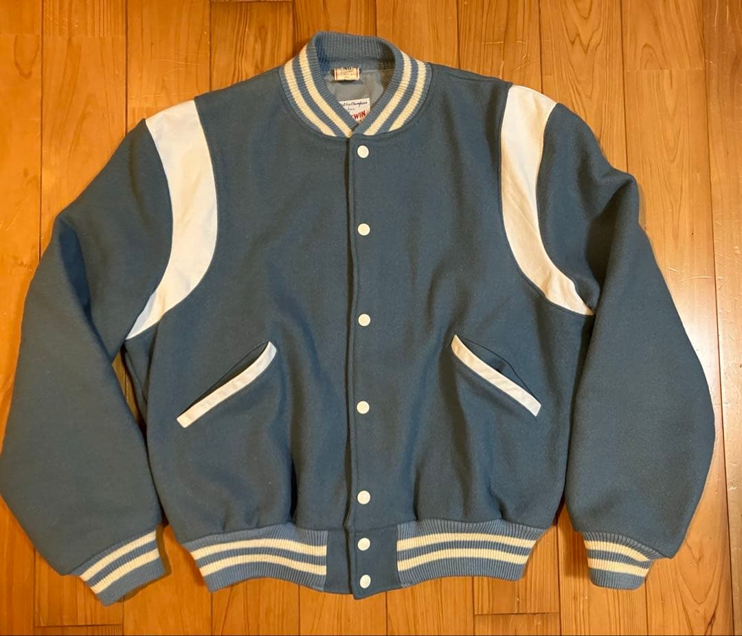 60s 70s BUTWIN ウール　スタジャン