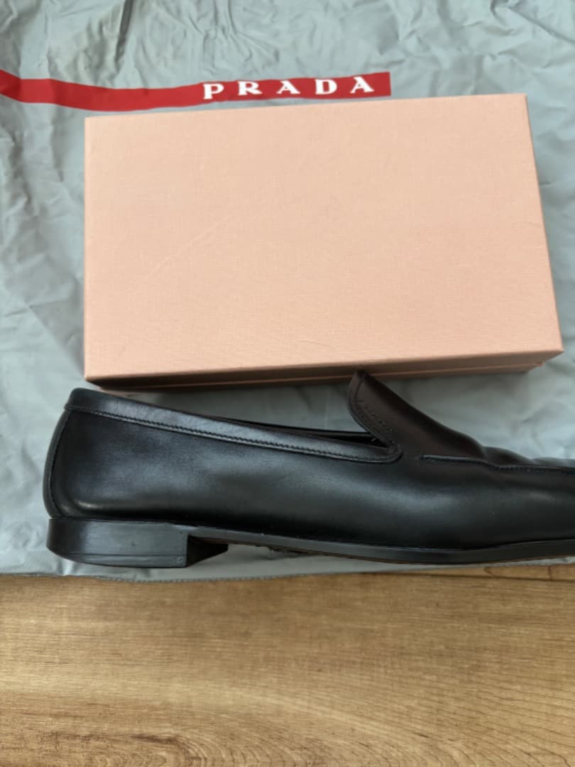 Prada ブラック ローファー 保存袋付き