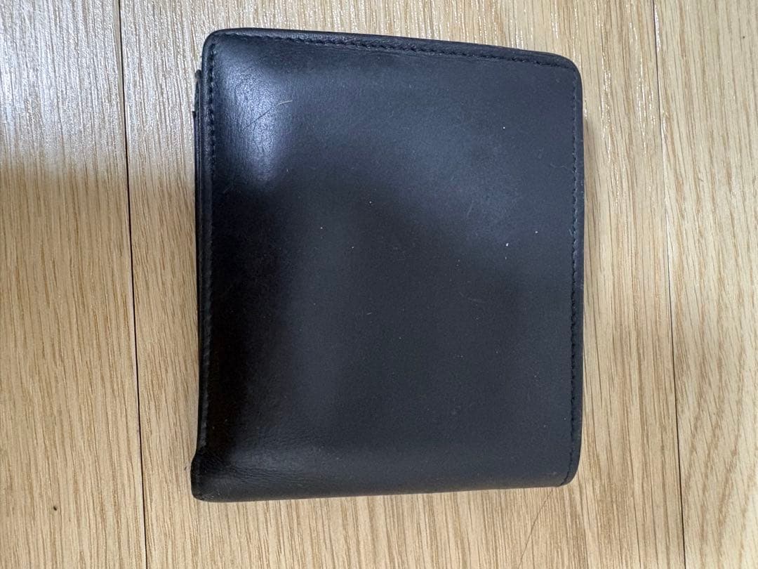 YSL 黒 レザー 二つ折り財布