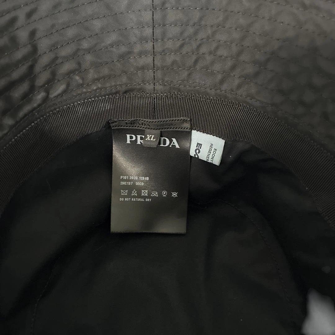 PRADA バケットハット　NYLONロゴ入り XL プラダ