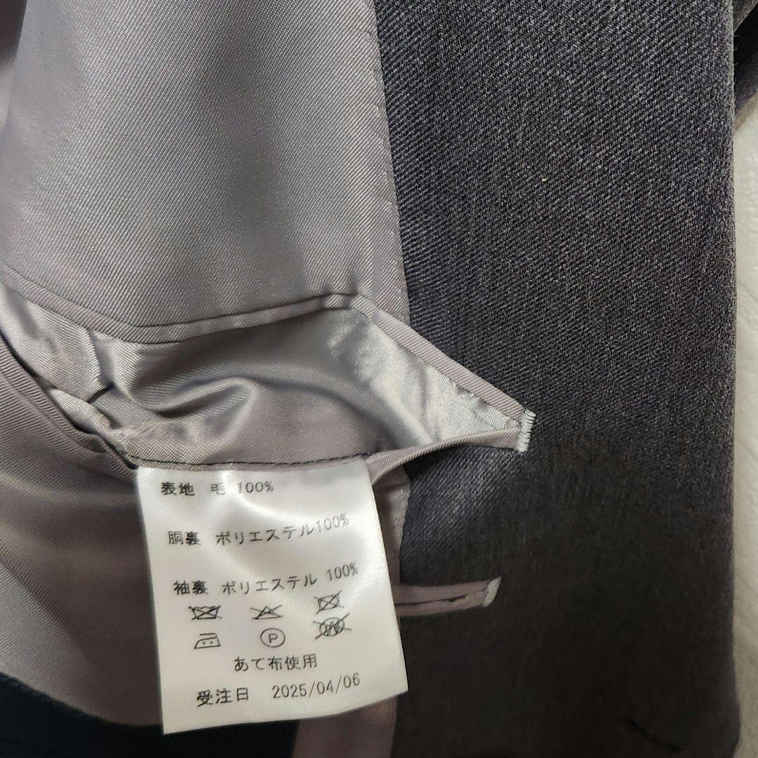 グローバルスタイル　メンズ　スーツ　スリーピース　エストラート生地　グレー　無地