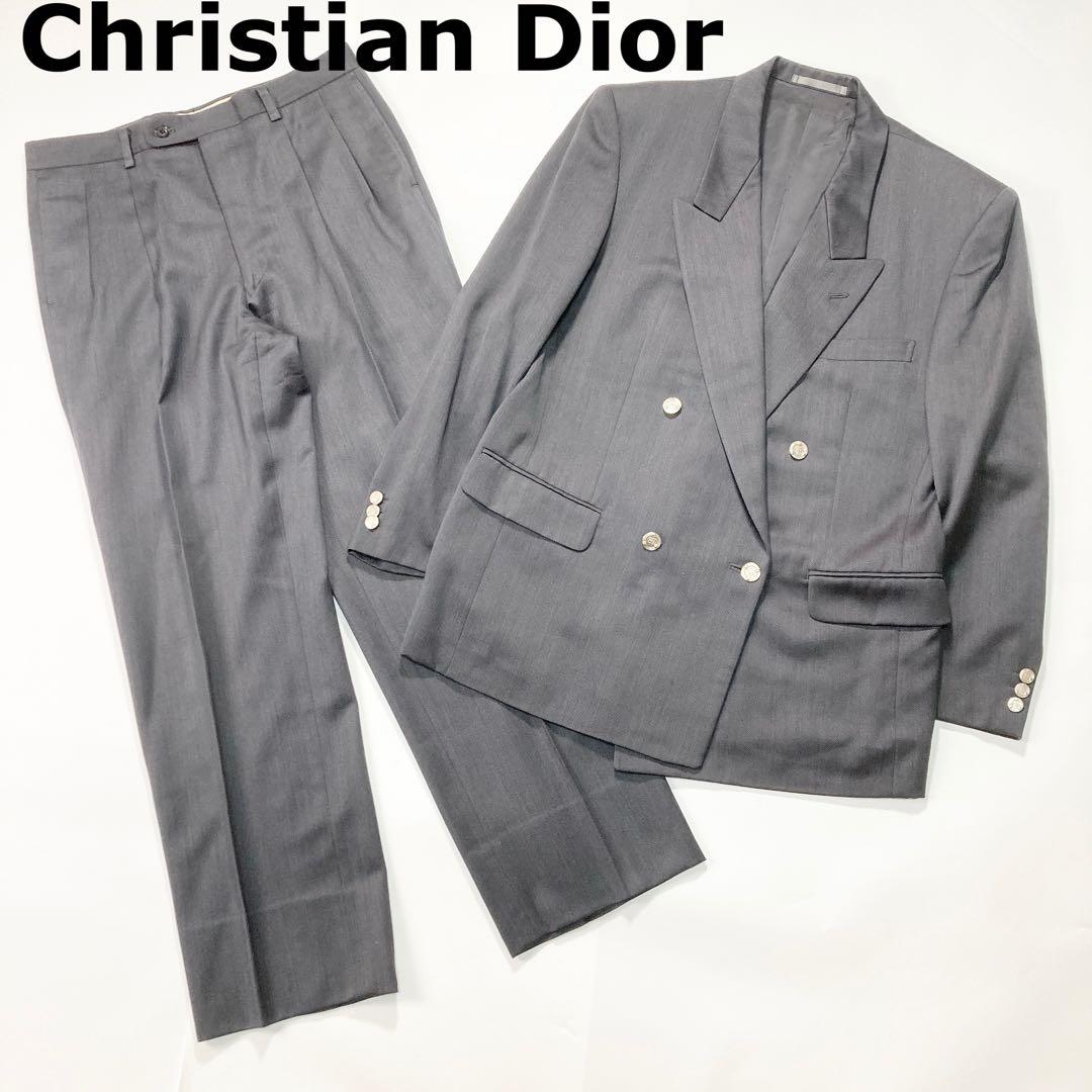 クリスチャンディオール ダブル セットアップ スーツ ロゴボタン
