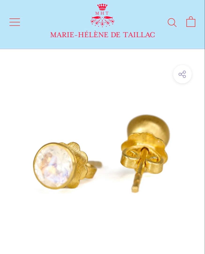 MHT マリーエレーヌドゥタイヤック \"ビンディ\"スタッドピアス