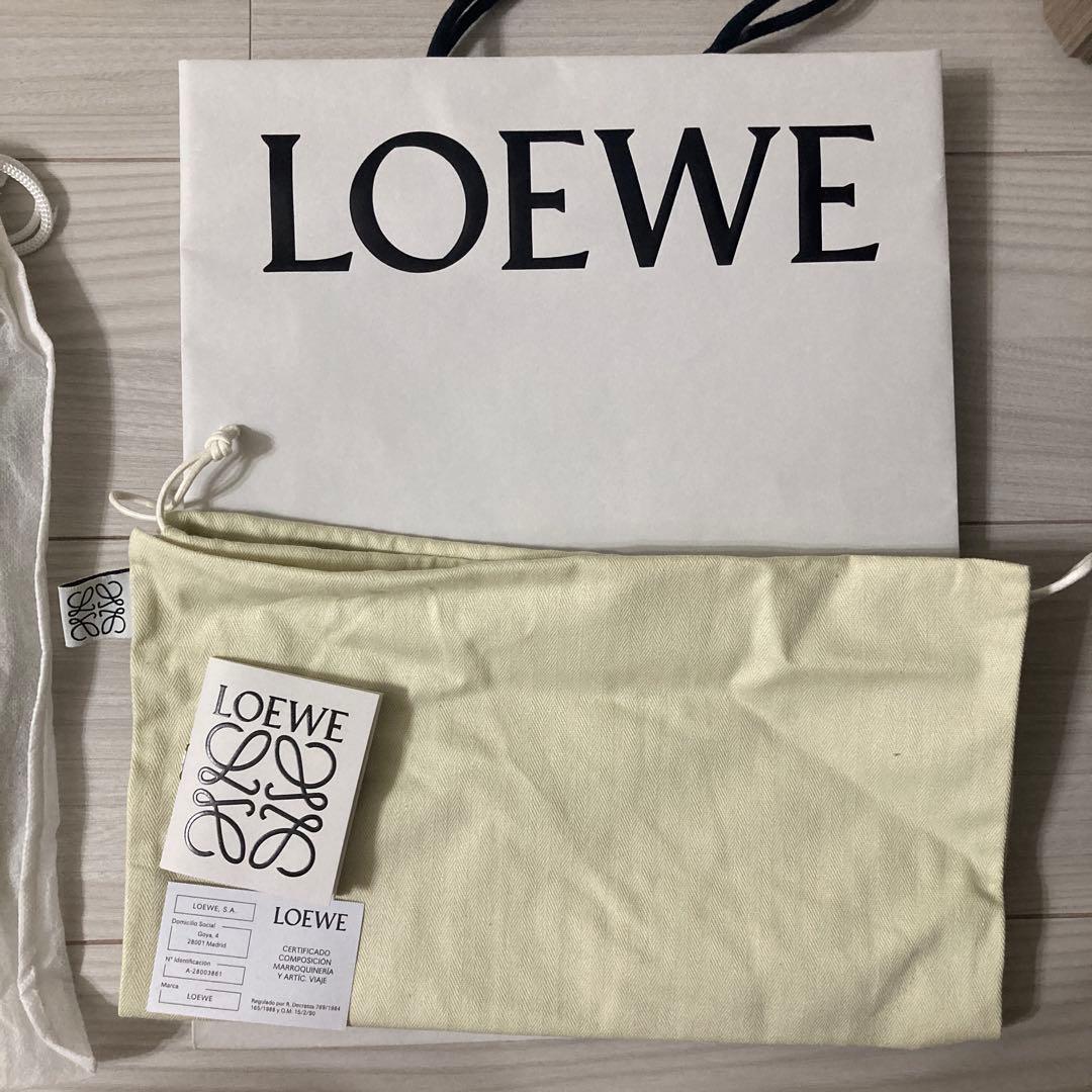 LOEWE クラッチバッグ イエロー/ホワイト