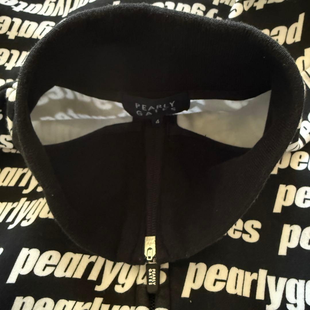 美品　パーリーゲイツ　ジャケット　ブルゾン　総柄　黒　白　M〜L相当　4