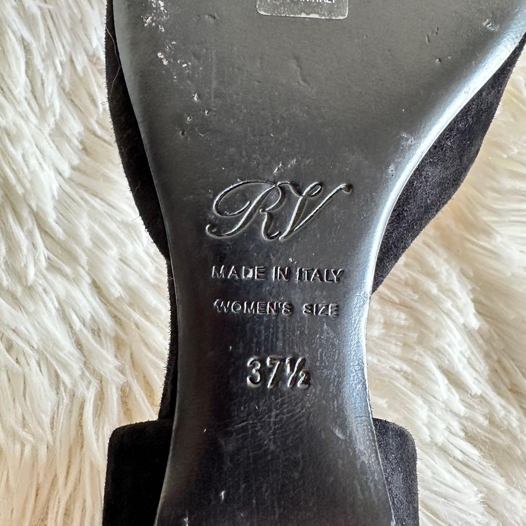 【美品】ROGER VIVIER ロジェヴィヴィエ フラワーパンプス ブラック