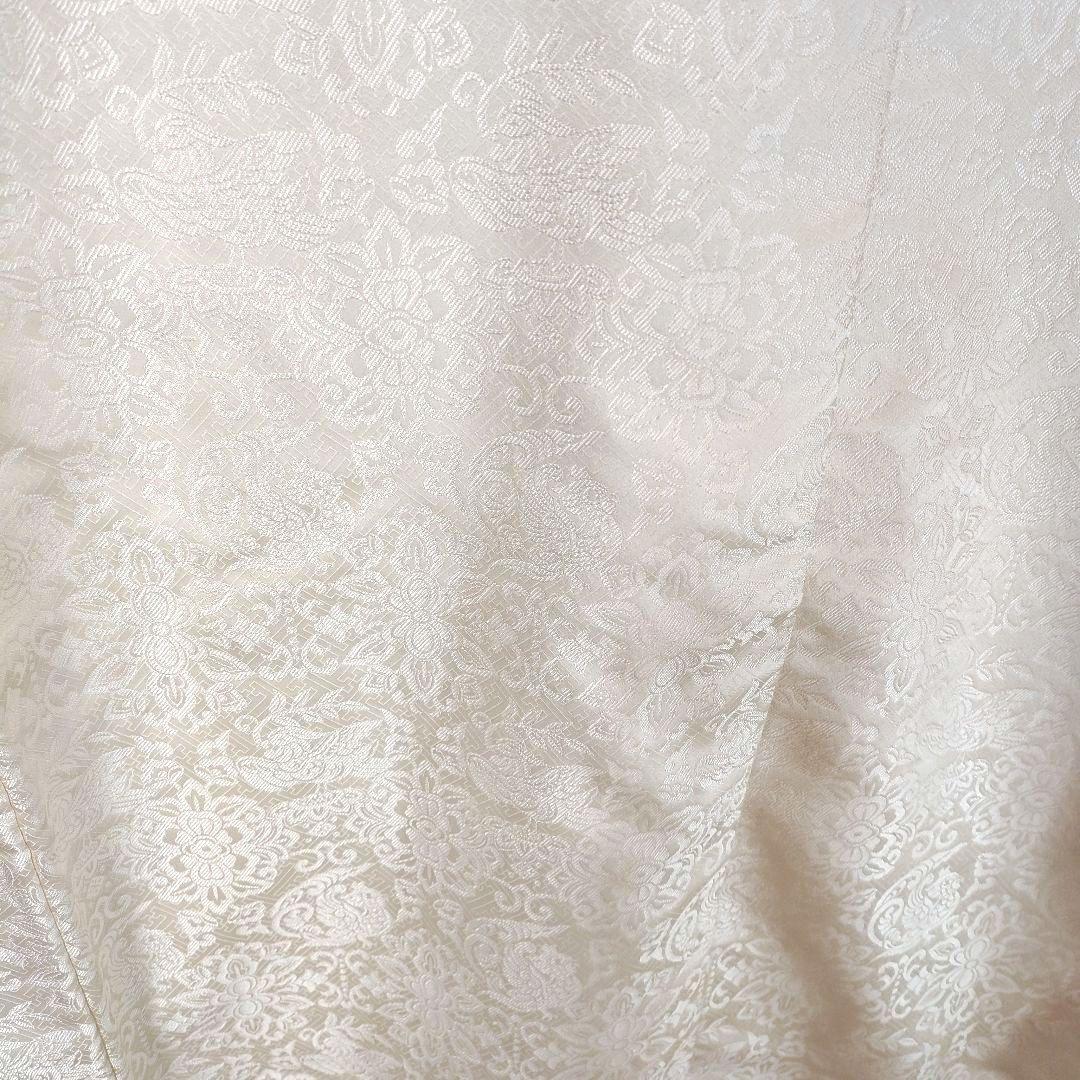 三つ紋白無垢 華紋柄打ち掛けL