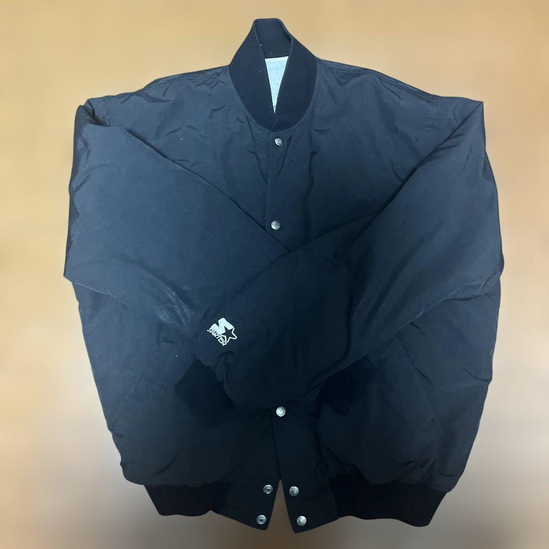 STARTER ブラック MA-1ジャケット XL