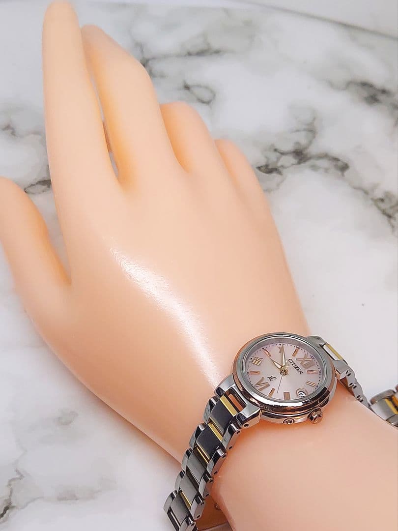 【美品・稼働品】CITIZEN XC クロスシー エコドライブ電波時計