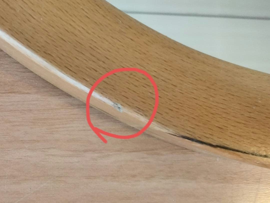 秋田木工　楕円　ウォールミラー　柳宗理