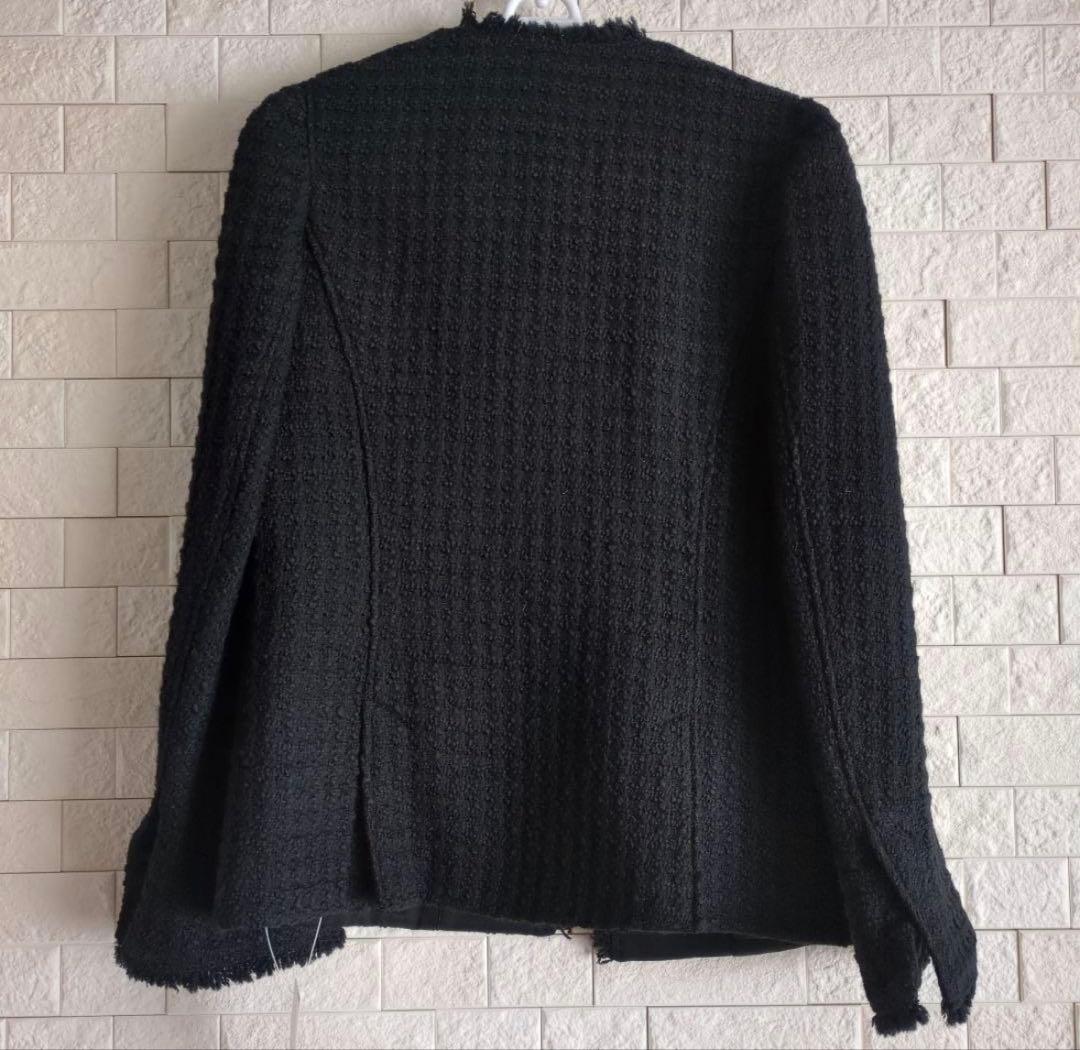 ⭐️新品未使用 美品⭐️NOBLE 黒ツイードジャケット　38（36.38展開）
