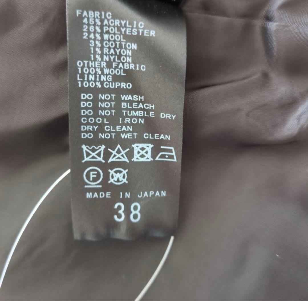 ⭐️新品未使用 美品⭐️NOBLE 黒ツイードジャケット　38（36.38展開）