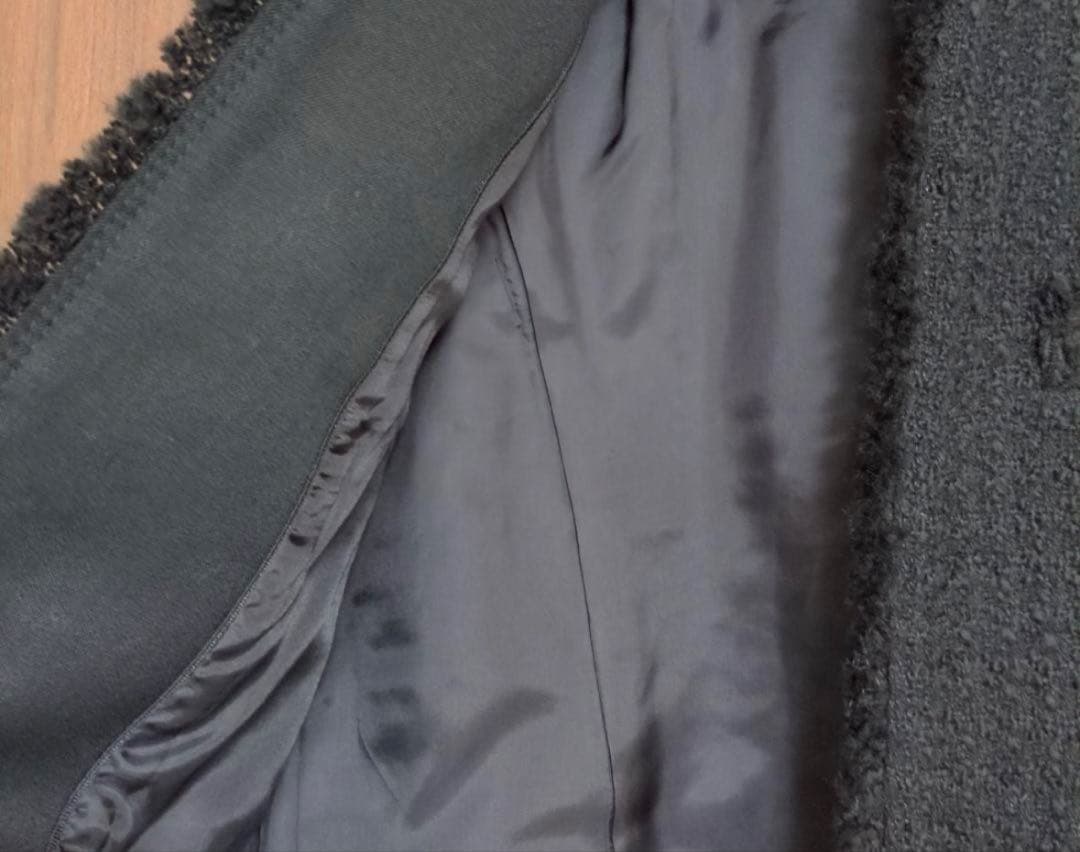 ⭐️新品未使用 美品⭐️NOBLE 黒ツイードジャケット　38（36.38展開）