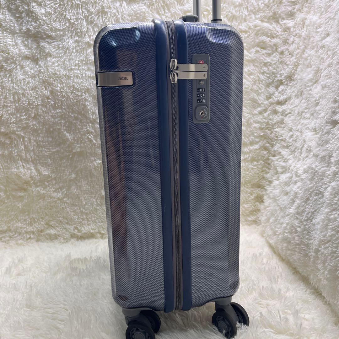 美品 ace. エース スーツケース 33L 機内持ち込みTASロック ネイビー