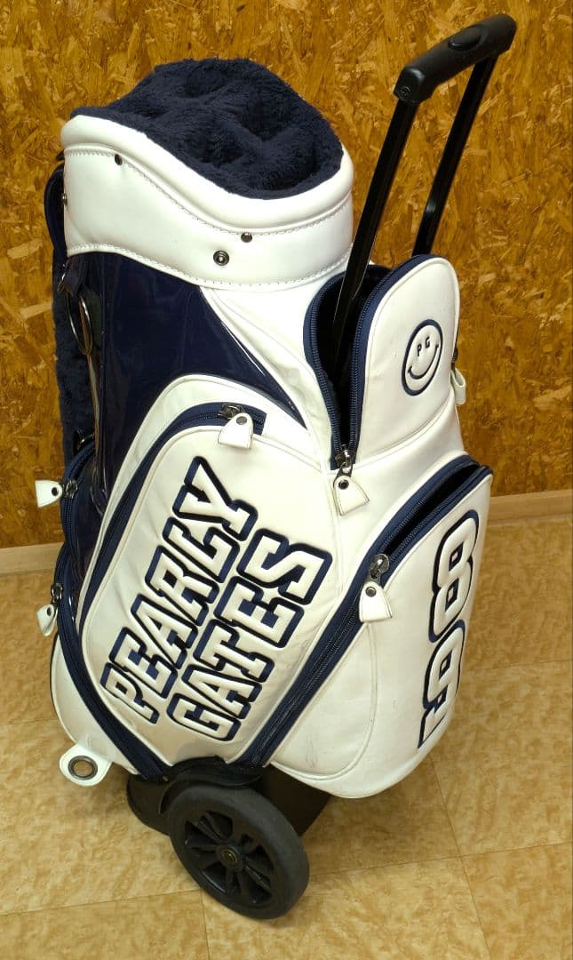 大型キャスター付き PEARLY GATES ホワイト/ネイビー