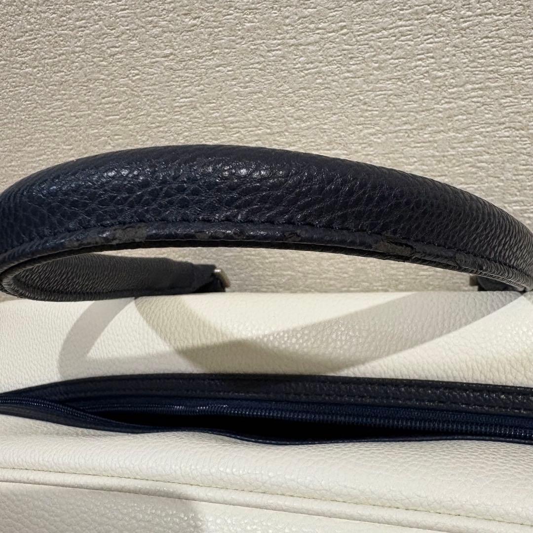 美品【トミーヒルフィガーゴルフ】ボストンバッグ ホワイト