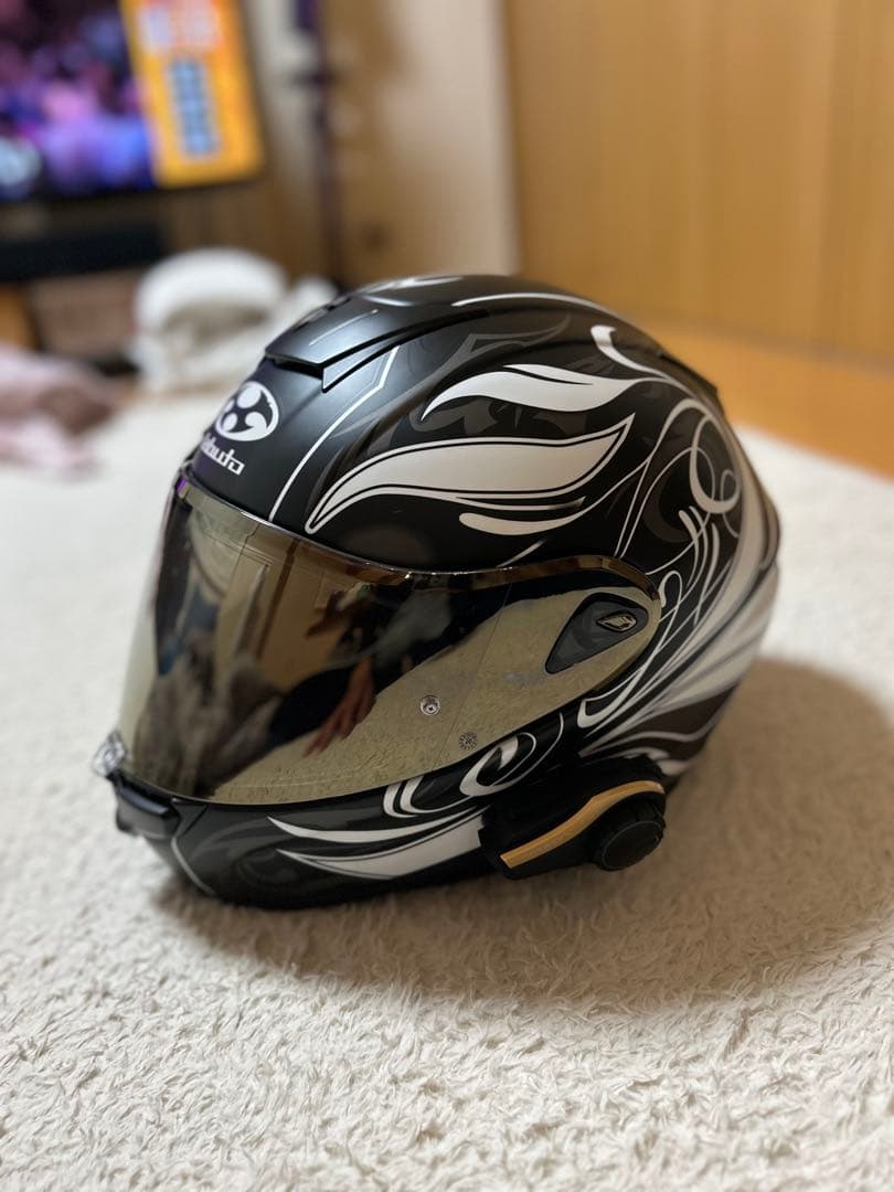 Kabuto フルフェイスヘルメット ブラック/ホワイト