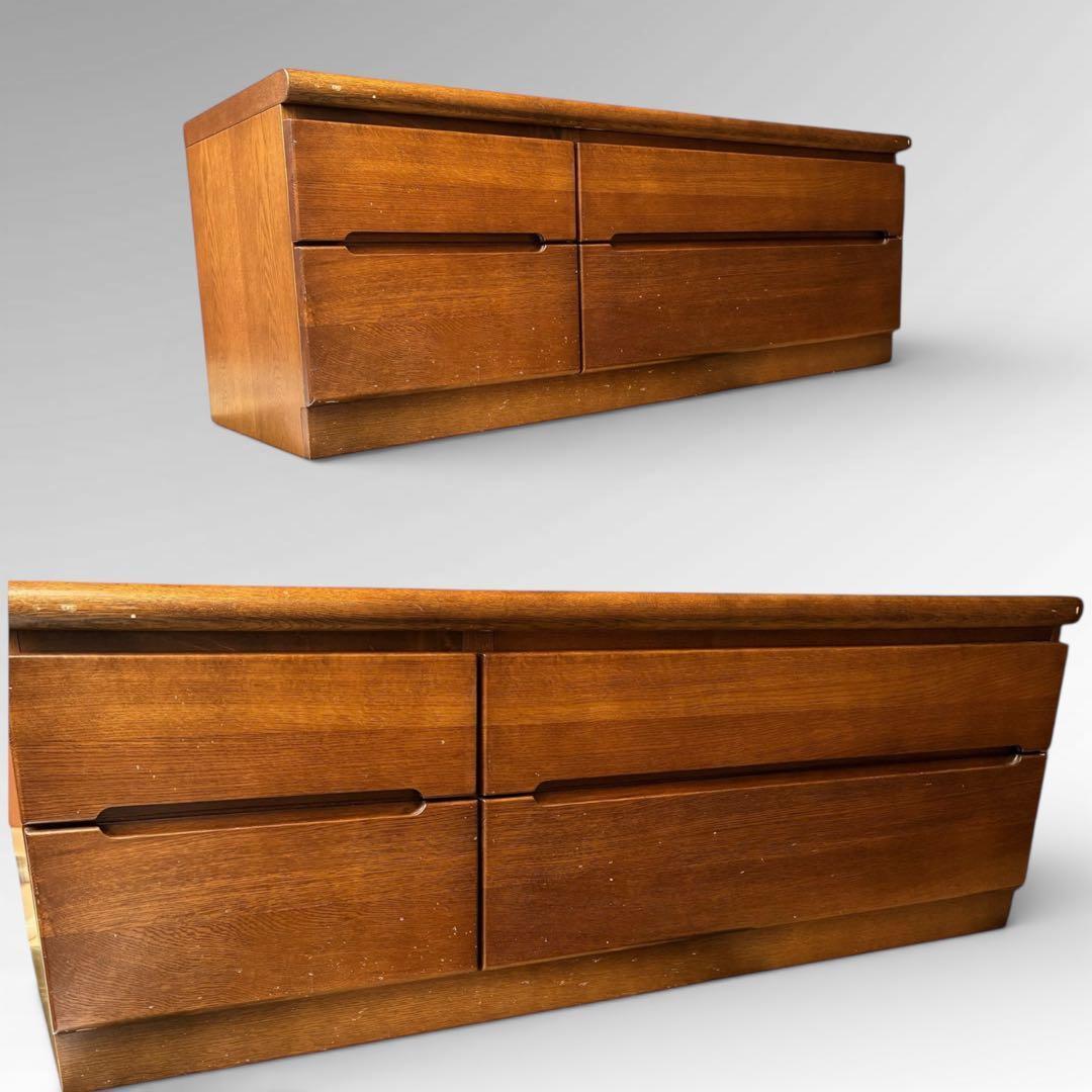 【訳アリ】　カリモク チェスト 2段4杯　木製 タンス テレビボード 国産家具