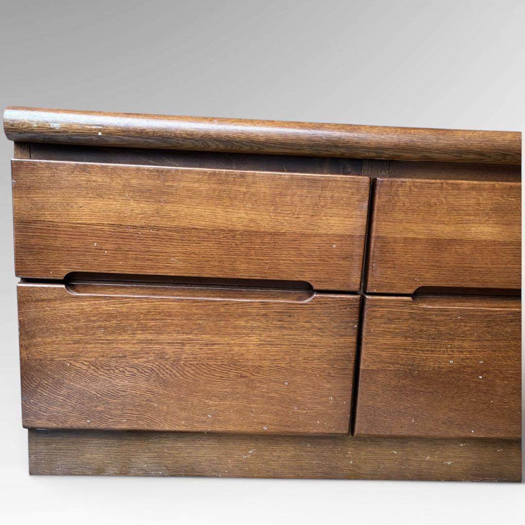 【訳アリ】　カリモク チェスト 2段4杯　木製 タンス テレビボード 国産家具