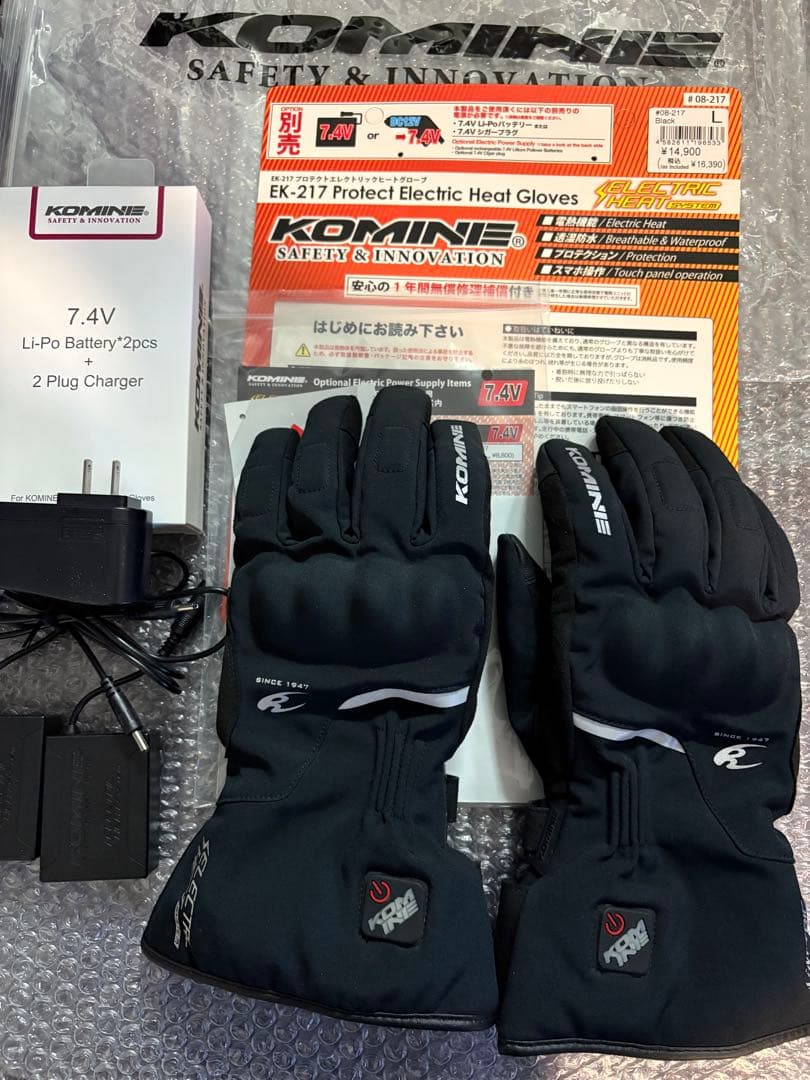 コミネ ヒートグローブ サイズL バイク KOMINE