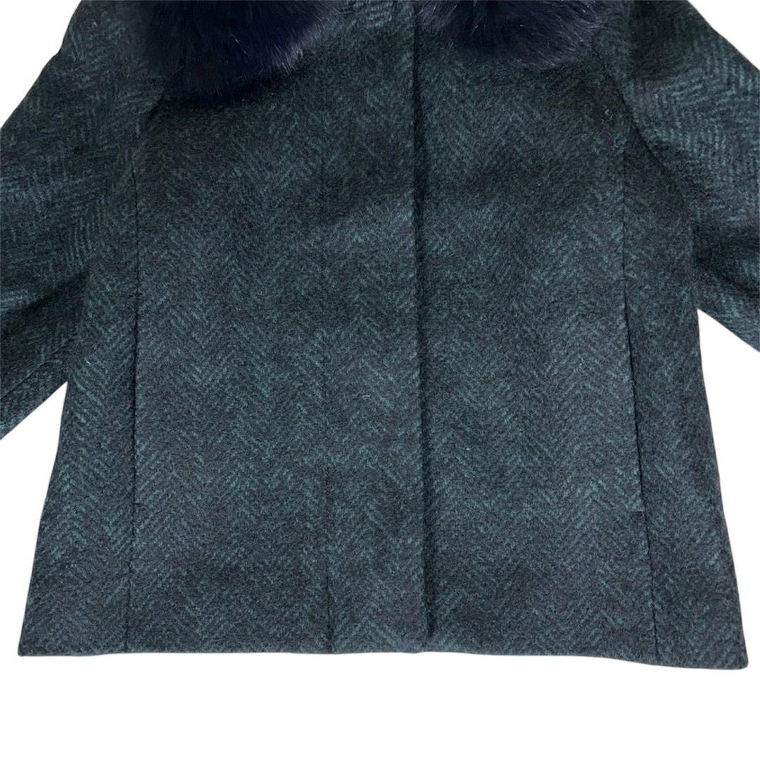 極美品✨《グレースコンチネンタル》 ツイードジャケット モヘア フォックスファー