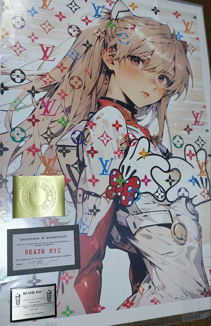 DEATH NYC アートポスター 証明書付き エヴァ アスカ ラングレー