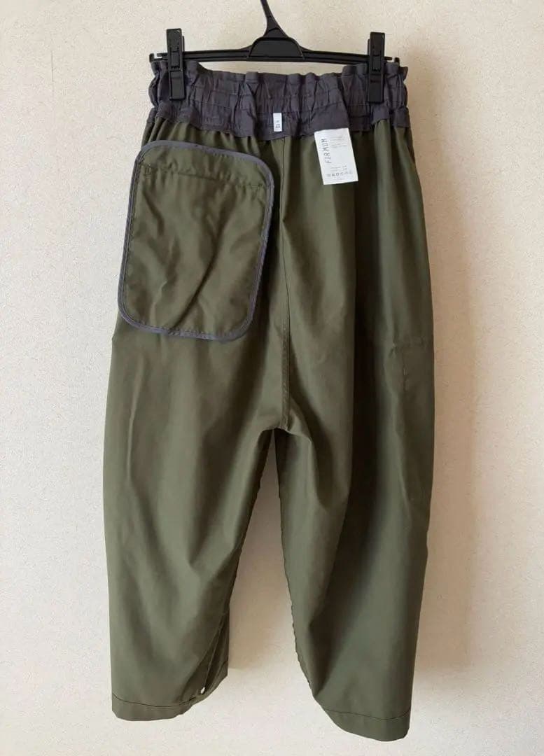 FIRMUM ポリエステルコットンツイル ギャザーミリタリーパンツ XS