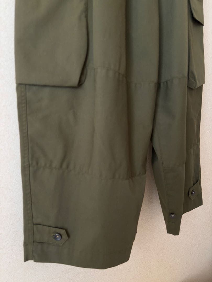 FIRMUM ポリエステルコットンツイル ギャザーミリタリーパンツ XS