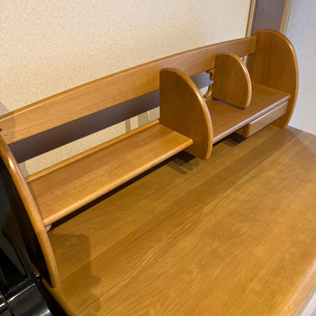 [最終価格]浜本工藝天然木デスクとキャスター引き出し付き