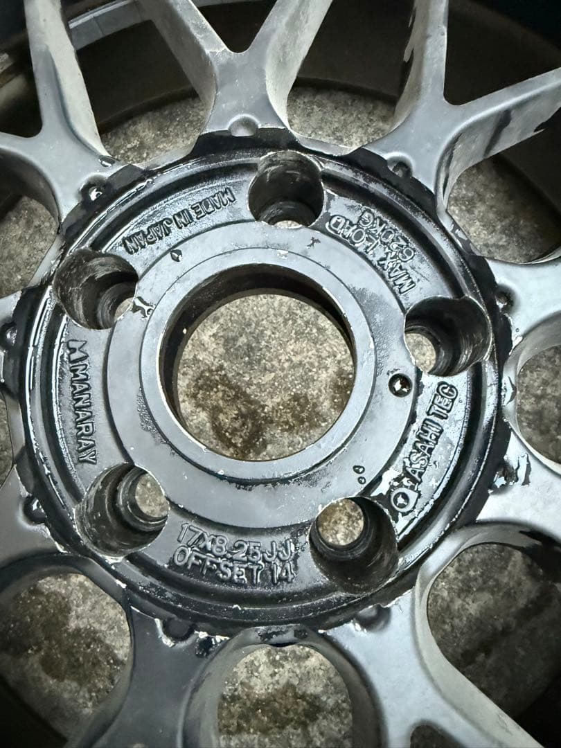 MANARAY 17インチ　8.25J off＋14 pcd114.3